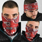 Personalized St. George Illawarra Dragons Neck Gaiter Aboriginal Pattern with Graffiti Style Design