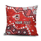 Personalized St. George Illawarra Dragons Pillow Cover Aboriginal Pattern with Graffiti Style Design