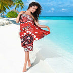 Personalized St. George Illawarra Dragons Sarong Aboriginal Pattern with Graffiti Style Design