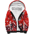 Personalized St. George Illawarra Dragons Sherpa Hoodie Aboriginal Pattern with Graffiti Style Design