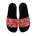 Personalized St. George Illawarra Dragons Slide Sandals Aboriginal Pattern with Graffiti Style Design