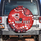 Personalized St. George Illawarra Dragons Spare Tire Cover Aboriginal Pattern with Graffiti Style Design