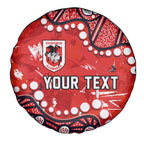 Personalized St. George Illawarra Dragons Spare Tire Cover Aboriginal Pattern with Graffiti Style Design