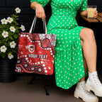 Personalized St. George Illawarra Dragons Tote Bag Aboriginal Pattern with Graffiti Style Design