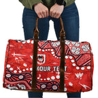 Personalized St. George Illawarra Dragons Travel Bag Aboriginal Pattern with Graffiti Style Design