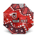 Personalized St. George Illawarra Dragons Umbrella Aboriginal Pattern with Graffiti Style Design