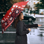 Personalized St. George Illawarra Dragons Umbrella Aboriginal Pattern with Graffiti Style Design