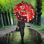 Personalized St. George Illawarra Dragons Umbrella Aboriginal Pattern with Graffiti Style Design
