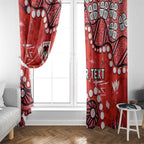 Personalized St. George Illawarra Dragons Window Curtain Aboriginal Pattern with Graffiti Style Design