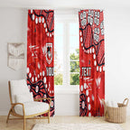Personalized St. George Illawarra Dragons Window Curtain Aboriginal Pattern with Graffiti Style Design