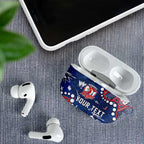 Personalized Sydney Roosters AirPods Case Aboriginal Pattern with Graffiti Style Design