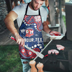 Personalized Sydney Roosters Apron Aboriginal Pattern with Graffiti Style Design