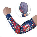 Personalized Sydney Roosters Arm Sleeves Aboriginal Pattern with Graffiti Style Design