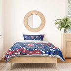 Personalized Sydney Roosters Bedding Set Aboriginal Pattern with Graffiti Style Design