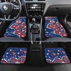 Personalized Sydney Roosters Car Mats Aboriginal Pattern with Graffiti Style Design