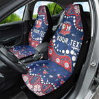 Personalized Sydney Roosters Car Seat Cover Aboriginal Pattern with Graffiti Style Design