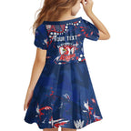 Personalized Sydney Roosters Family Matching Summer Maxi Dress and Hawaiian Shirt Aboriginal Pattern with Graffiti Style Design