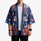 Personalized Sydney Roosters Kimono Aboriginal Pattern with Graffiti Style Design
