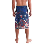 Personalized Sydney Roosters Lavalava Aboriginal Pattern with Graffiti Style Design