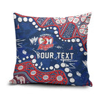 Personalized Sydney Roosters Pillow Cover Aboriginal Pattern with Graffiti Style Design