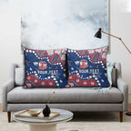 Personalized Sydney Roosters Pillow Cover Aboriginal Pattern with Graffiti Style Design