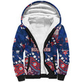 Personalized Sydney Roosters Sherpa Hoodie Aboriginal Pattern with Graffiti Style Design