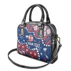 Personalized Sydney Roosters Shoulder Handbag Aboriginal Pattern with Graffiti Style Design