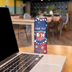 Personalized Sydney Roosters Skinny Tumbler Aboriginal Pattern with Graffiti Style Design