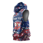 Personalized Sydney Roosters Sleeveless Hoodie Aboriginal Pattern with Graffiti Style Design