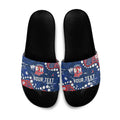 Personalized Sydney Roosters Slide Sandals Aboriginal Pattern with Graffiti Style Design