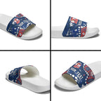 Personalized Sydney Roosters Slide Sandals Aboriginal Pattern with Graffiti Style Design