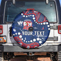 Personalized Sydney Roosters Spare Tire Cover Aboriginal Pattern with Graffiti Style Design
