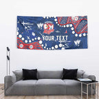Personalized Sydney Roosters Tapestry Aboriginal Pattern with Graffiti Style Design