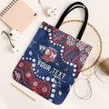 Personalized Sydney Roosters Tote Bag Aboriginal Pattern with Graffiti Style Design