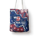 Personalized Sydney Roosters Tote Bag Aboriginal Pattern with Graffiti Style Design