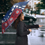 Personalized Sydney Roosters Umbrella Aboriginal Pattern with Graffiti Style Design