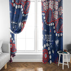 Personalized Sydney Roosters Window Curtain Aboriginal Pattern with Graffiti Style Design