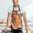 Personalized Wests Tigers Apron Aboriginal Pattern with Graffiti Style Design