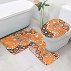 Personalized Wests Tigers Bathroom Set Aboriginal Pattern with Graffiti Style Design