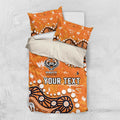 Personalized Wests Tigers Bedding Set Aboriginal Pattern with Graffiti Style Design