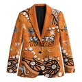 Personalized Wests Tigers Blazer Aboriginal Pattern with Graffiti Style Design