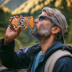 Personalized Wests Tigers 4 in 1 Can Cooler Tumbler Aboriginal Pattern with Graffiti Style Design