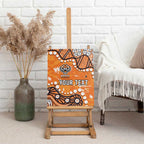 Personalized Wests Tigers Canvas Wall Art Aboriginal Pattern with Graffiti Style Design