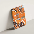 Personalized Wests Tigers Canvas Wall Art Aboriginal Pattern with Graffiti Style Design