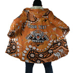 Personalized Wests Tigers Cloak Aboriginal Pattern with Graffiti Style Design
