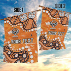 Personalized Wests Tigers Garden Flag Aboriginal Pattern with Graffiti Style Design