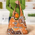 Personalized Wests Tigers Grocery Bag Aboriginal Pattern with Graffiti Style Design
