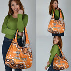 Personalized Wests Tigers Grocery Bag Aboriginal Pattern with Graffiti Style Design