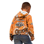 Personalized Wests Tigers Kid Hoodie Aboriginal Pattern with Graffiti Style Design