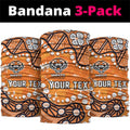 Personalized Wests Tigers Neck Gaiter Aboriginal Pattern with Graffiti Style Design